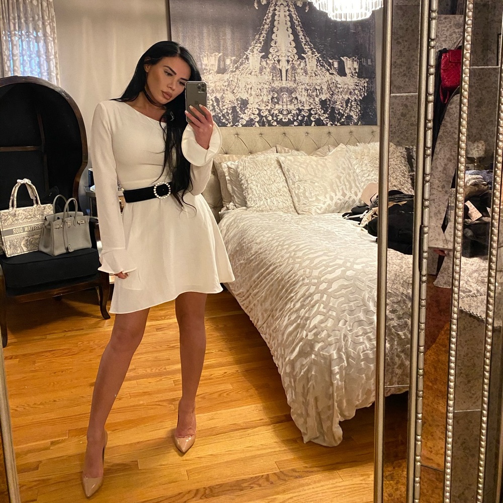 LIKELY WHITE DRESS - Picture 1 of 3
